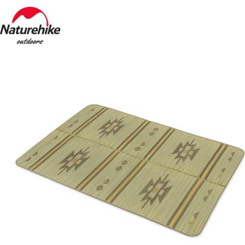 Naturehike Thickened Non-slip Mat Natural Rush Movable Outdoor Camping Portable Prinred Straw Mat NH21FCD09