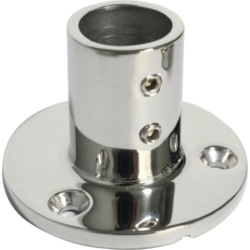 Heavy Dudy 316SS Marine Boat Hand Rail Fittings 90 Degree Round Base For 1''OD Tube
