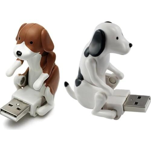 Laptop Car USB Flash Disk Drive Cute Cartoon Puppy Dog U Disk Memory Stick Funny Rascal Humping Dog Relieve Pressure USB Toy
