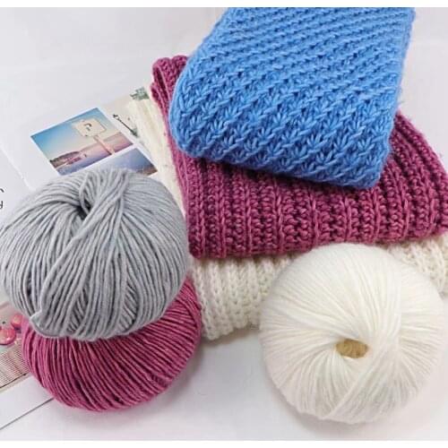 50g/ball High Quality Alpaca Wool Crochet Yarn Thick Yarn for Knitting Laine Chunky Baby Wool Yarns Crochet Threads