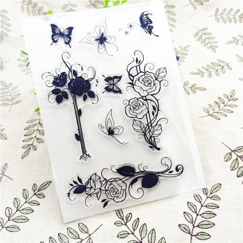 11*16CM Hot sale vine Transparent Clear Stamps / Silicone Seals Roller Stamp for DIY scrapbooking photo album/Card Making