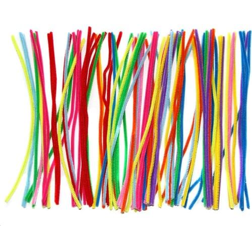 200 Pcs Pipe Cleaners Mixed Colors Chenille Stems for DIY Art Craft Decorations 6mm x 12 Inch