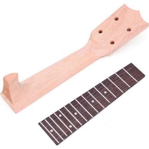 21/23/26 inch Ukulele Rosewood Fretboard Fingerboard Neck Set Ukulele Accessory Parts for Stringed Instruments DIY