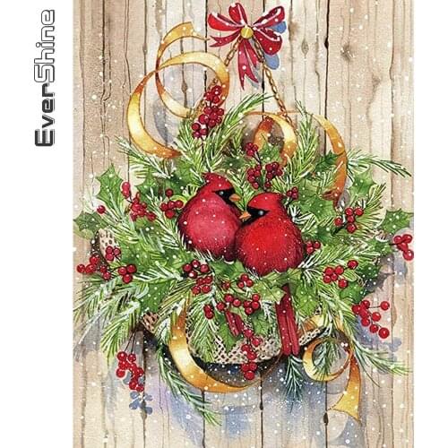 Evershine Diamond Mosaic Bird Full Square Diamond Painting Animals Picture Rhinestones Embroidery Winter Home Decor