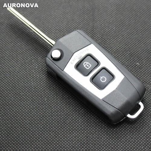 AURONOVA New Upgrade Folding Key Shell for Hyundai Tucson 2+1 Buttons Remote Car Key Case