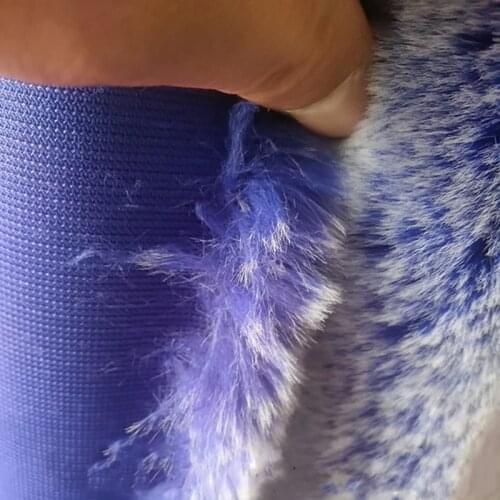 White frosting dyed point imitation Rex Rabbit Fur plush fabric diy sewing materials faux fur fabric for Clothes Toys Counter