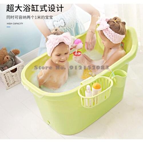 Super Large Plastic Childrens Bathtub Thickened Bathtub Household Big Baby Bathtub Shampoo Artifact