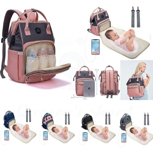 Large Diaper Bag Baby Nappy Tote Bag Maternity Diaper Shoulder Bag Organizer Multi-Function Travel Backpack