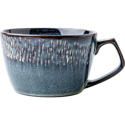 Large Ceramic Mugs Coffee Cup Breakfast Milk Kitchen Vintage Household Tableware Creative Coffee Mugs Retro Japan Style Tazas