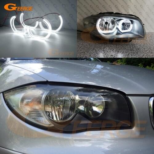 For BMW 1 Series E82 E88 E87 E81 Excellent quality Ultra bright DTM M4 Style led Angel Eyes kit halo rings Day Light