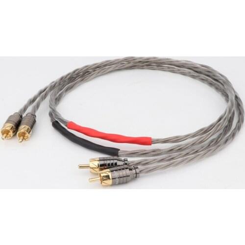 HI-End Odin Silver Plated RCA Interconnect Cable RCA to RCA Audio Cable Analogue Cable phono Cable