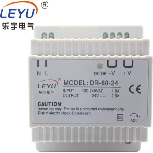 DR-60-15 Single output Din Rail type 60W 15V switching power supply