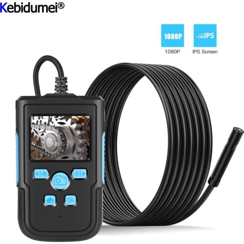 Kebidumei 3.9mm/8mm Industrial Endoscope Camera 1080P HD 2.4 IPS Screen Pipe Drain Sewer Duct Inspection Camera IP68 Camera