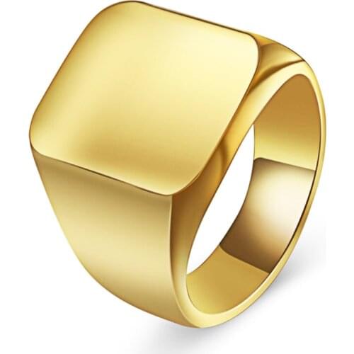 Ring Jewelry Mens Ring Fashion Titanium Steel Ring Classic All-match Personalized Ring Stainless Steel All-match Jewelry