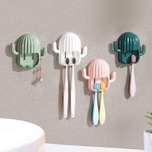Creative Electric Toothbrush Holder Self-adhesive Storage Rack Holder Cute Children Toothbrush Rack Wall-mounted Holder