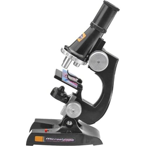 Microscope Kit Lab LED 100X-400X-1200X Home School Science Educational Toy Gift Refined Biological Microscope for Kids Child