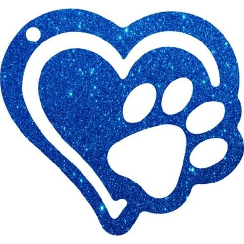 Love Heart Bear Paw Keychain Casting Silicone Mould DIY Crafts Jewelry Pendant Making Tools Crystal Epoxy Resin Mold W0YA