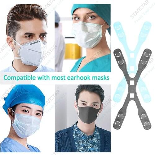 1 Pair Extension Button Mask Anti-drop Lanyard Ear Savers Adjustable Strap Face Mask Extender Mask Clips Holder Lightweight