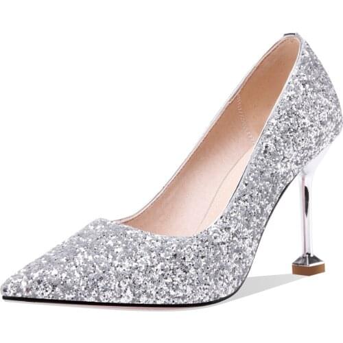 Fashion wedding shoes age season in 2019 new product cat with ultra-high documentary 40-43