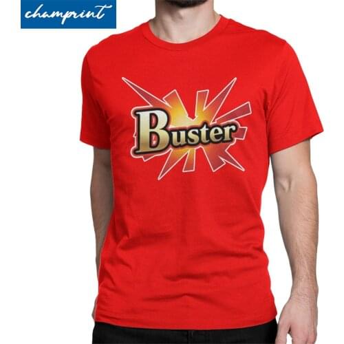 Mens T-Shirt FGO Buster Card Shirt Novelty Cotton Tees Short Sleeve Fate Grand Order Game T Shirts Round Neck Tops New Arrival