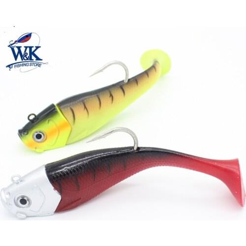 300g Swimbait for Tuna Fishing Rapid Currents Deep Sea Soft Lure Rig JIG Big Hooks Boat Fishing Lure