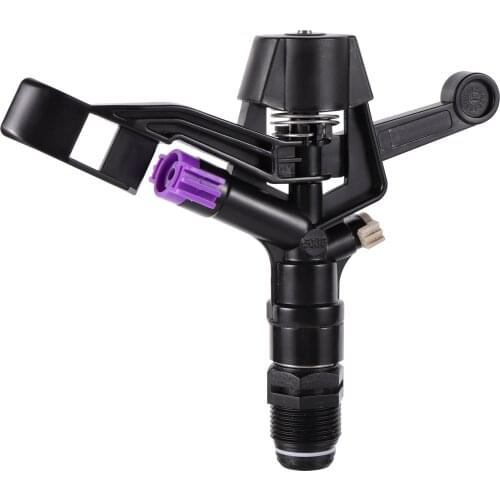 Home Garden Lawn Plastic 3/4" Male Thread Rocker Impact Sprinkler Vegetable Flowerbed Crops Meadow Orchard Park Watering Nozzle