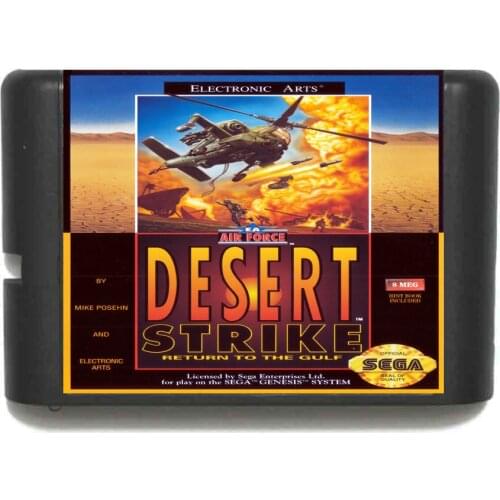 Desert Strike 16 bit MD Game Card For Sega Mega Drive For Genesis
