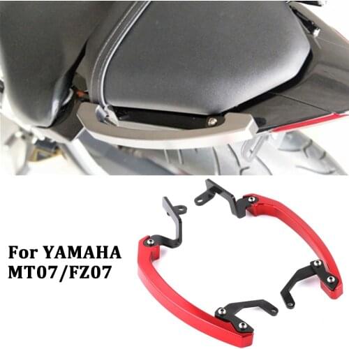 MT07 MT 07 Grab Handle Bars Rear Seat Passenger Grab Rail Handle For Yamaha MT-07 FZ07 FZ 07 2014 2015 2016 2017 Handle