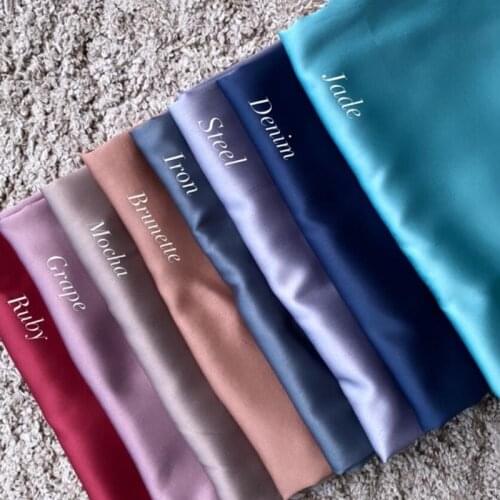 Women wholesale scarf Matte Silk Satin Femeel Shawl Long Wide Plain Shawls Women Dress Hijab Pashmina 10PC/LOT