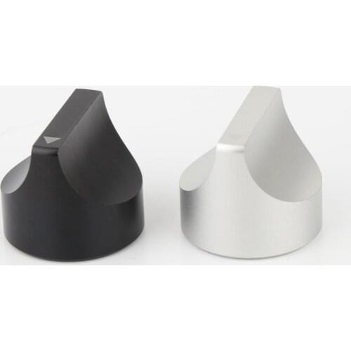 SP0028/29 Telecaster Precision Bass Silver/Black Knobs Knurled Amplifier Knob