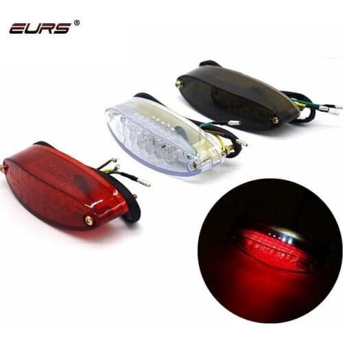 Motorcycle bike light Led License Plate Lights Bike Rear red Brake LED Tail Light stop singal Accessories Decorative Lamp 28led