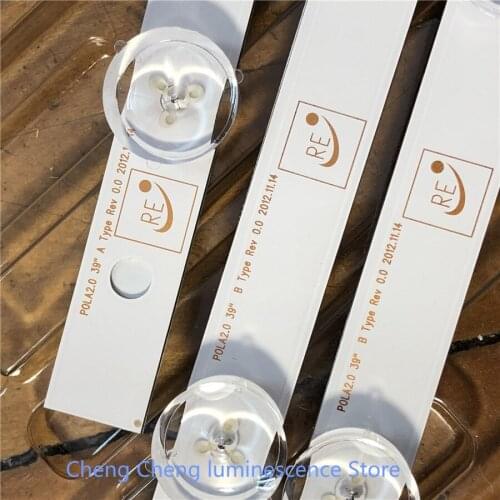8Piece/Lot LED Strips Bars prefer replacement for LG 39LN540V 39LN570V 39LA620V HC390DUN POLA2.0 39 A B
