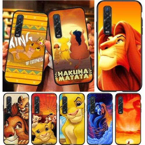 The Lion King Simba For OPPO Find X3 X2 Lite K5 K3 R17 R15 R9S F15 F11 F19 F9 F7 Neo Pro Soft Silicone Phone Case