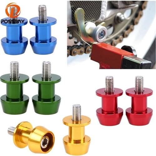 POSSBAY Universal 8mm Aluminum Motorcycle Stand Swingarm Spools Slider Stand Screw for Yamaha Honda Harley Caballete Motocicleta