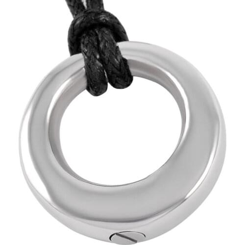 Cremation Urn Ashes Pure Color Circle Top Quality Keepsake Memorial Jewelry Pendant Necklace Wholesale or Retail