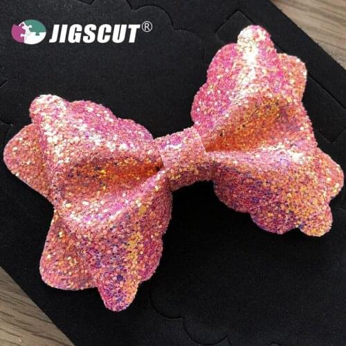 Wooden based cutting die for pinch hair bow SMR-BOW0045