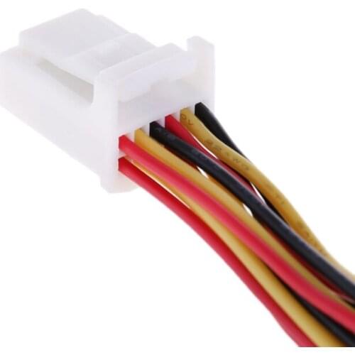 Y Cable Splitter Adapter 6+6 Plug for audio Navi AUX Tuning for toyota Lexus