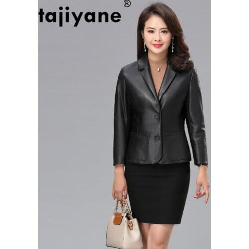 Women Autumn Spring Jackets Sheepskin Short Coat Real Genuine Leather Jacket Women Coats Plus Size 4xl 6LOU177 WPY330