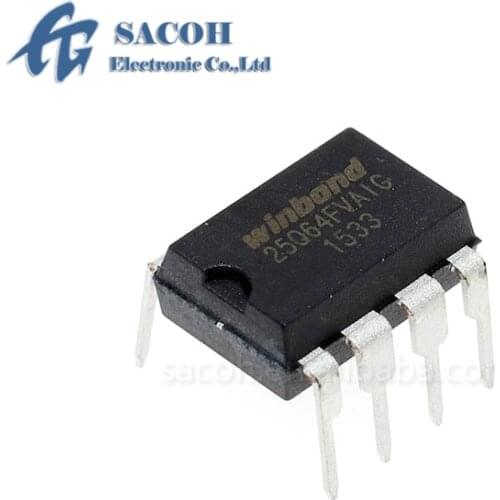 10PCS/lot New OriginaI W25Q64FVAIG 25Q64FVAIG or W25Q64FVAIQ or W25Q64FVAIF W25Q64 DIP-8 64M-BIT SERIAL FLASH MEMORY