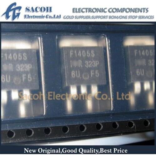 10Pcs IRF1405SPBF or IRF1405S or F1405S or F1405 TO-263 131A 55V Power MOSFET