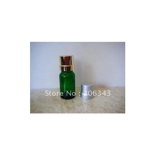 15ml green/blue/brown essential oil bottle with electronic aluminum cap for cosmeticl packaging