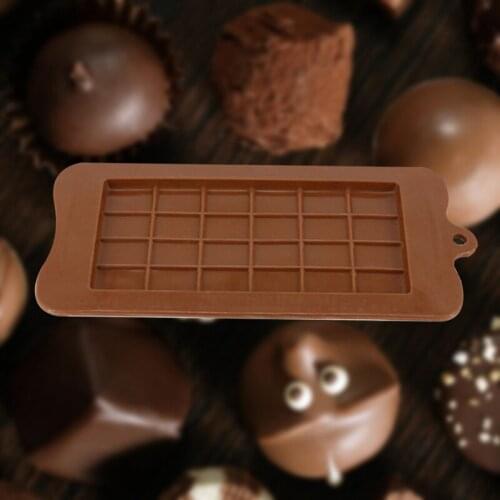 24 Grid 3d Silicone Chocolate Waffle Mold Ice Tray Cake Mold Easy Release Food Grade Material DIY Cooking Moulds Kitchen Tools
