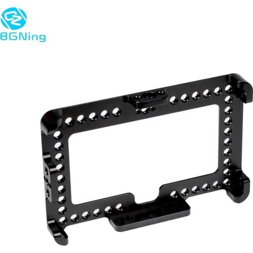 On-camera Monitor Cage Bracket 1/4"-20 Screw For FeelWorld F6 Plus 5.5" Display