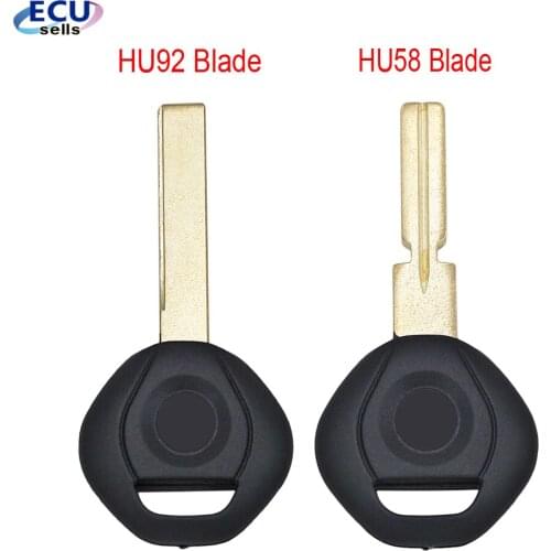 Car Transponder Chip Key Shell Case Fob For BMW 3 5 6 series X3 X5 Z4 Z8 for E36 E34 E38 E39 With HU92/HU58 Blade