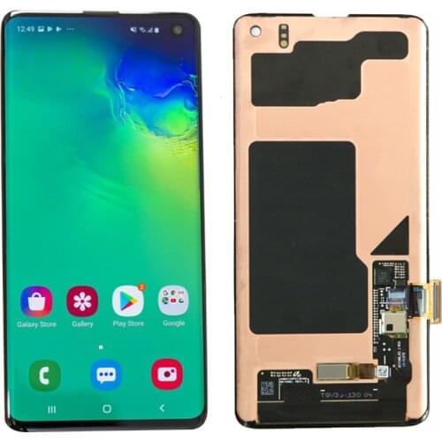 Defect screen with 2 spot for SAMSUNG S10 LCD G9730 Display SM-G9730 Touch Screen Digitizer Assembly For samsung S10 with frame
