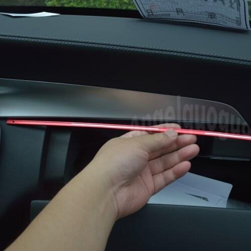 Aluminium alloy Middle control decorative strip cover trim for Mercedes Benz 2015-2018 C-class W205 GLC X205 2015-2018