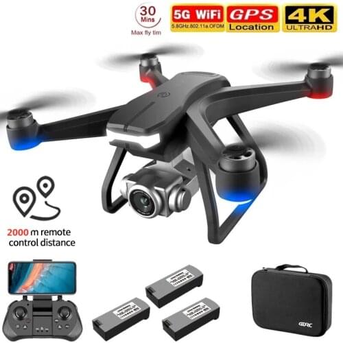 New GPS Drone 4K Dual HD Camera 5G WIFI FPV Real-Time Transmission Brushless RC Distance 2km Professional Drone