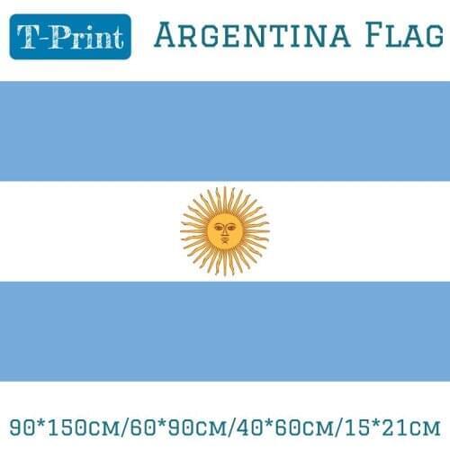 10PCS Flag 90*150cm/60*90cm/40*60cm/15*21cm Argentina flag For World Cup National Day Sports meeting Gift Olympiad games