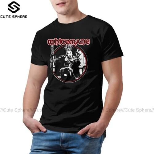 Whitesnake T Shirt Whitemane Whitesnake T-Shirt Short Sleeves Men Tee Shirt Print XXX Awesome Beach Tshirt