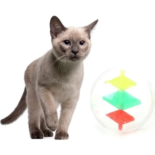 Cat Play Ball Interactive Plastic Cat Toy Ball Cat Chaser Toy For Indoor Kittens Cat Chew Toy Dropshipping Pet Supplies